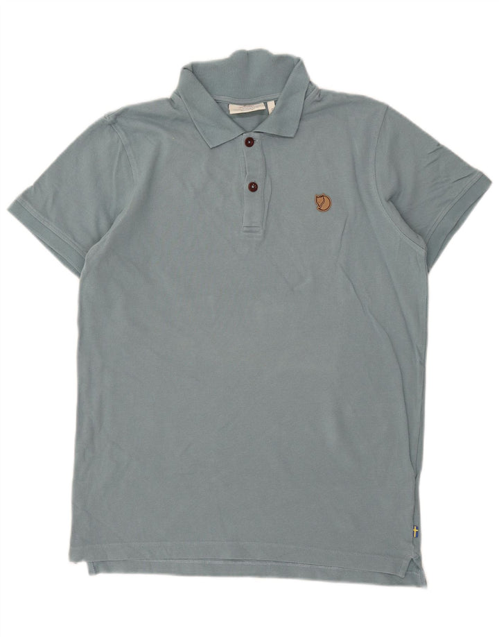 Polo Fjall Raven Hombre Algodón Azul Medio
