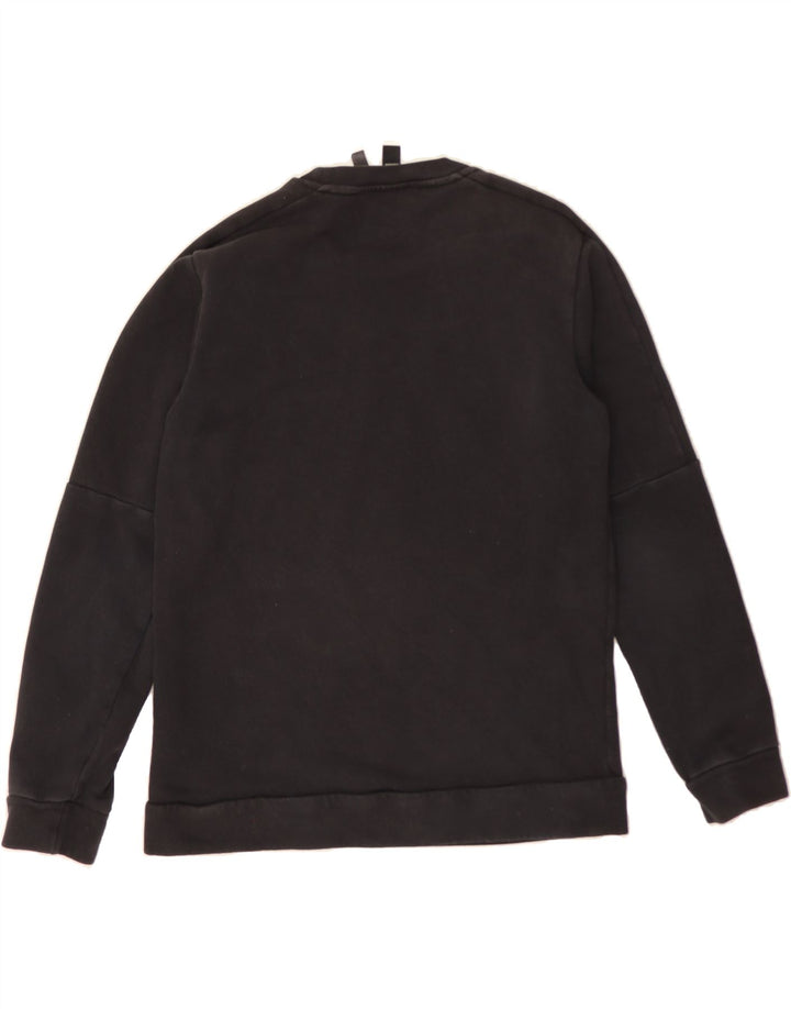 ADIDAS Mens Sweatshirt Jumper Small Black Cotton Vintage Adidas and Second-Hand Adidas from Messina Hembry 