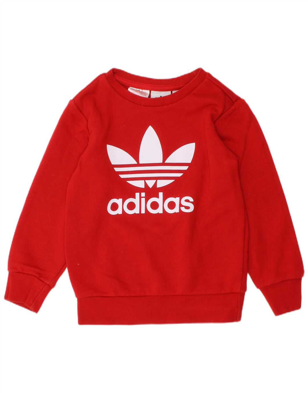 ADIDAS Sudadera estampada para niña Jumper 2-3 años Algodón rojo