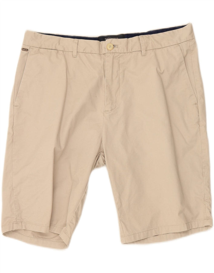 SCOTCH & SODA Mens Chino Shorts W33 Medium Beige Cotton Vintage Scotch & Soda and Second-Hand Scotch & Soda from Messina Hembry 