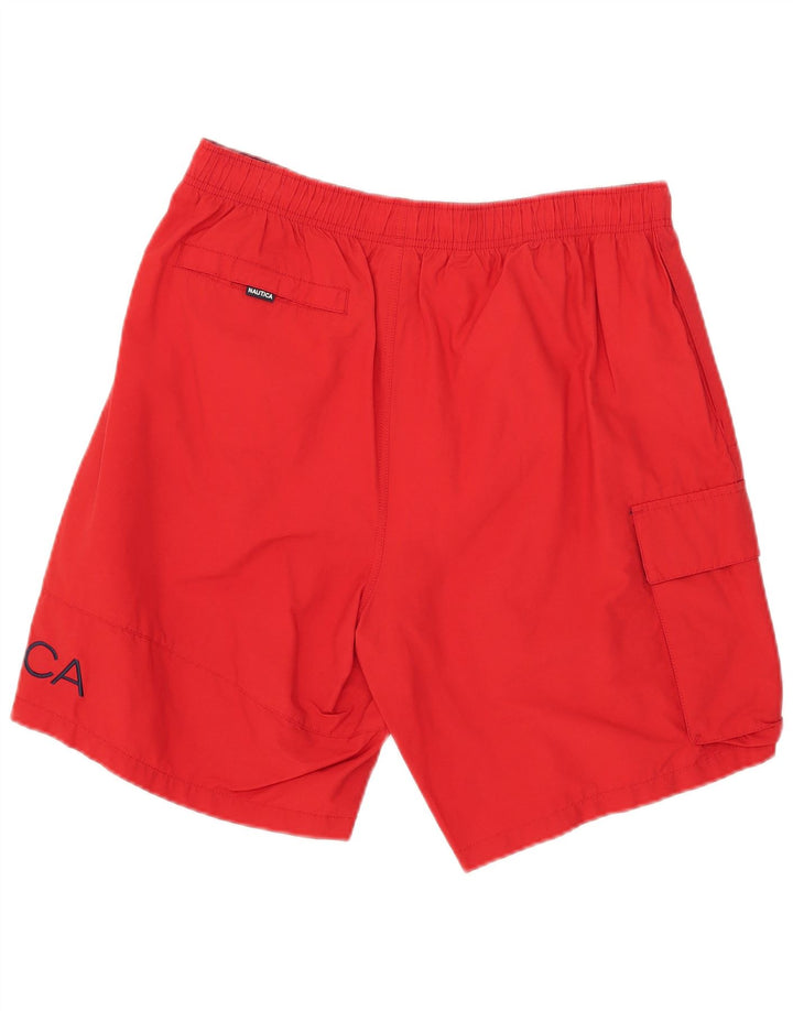 Nautica Bañador con gráfico para hombre, tamaño grande, algodón rojo