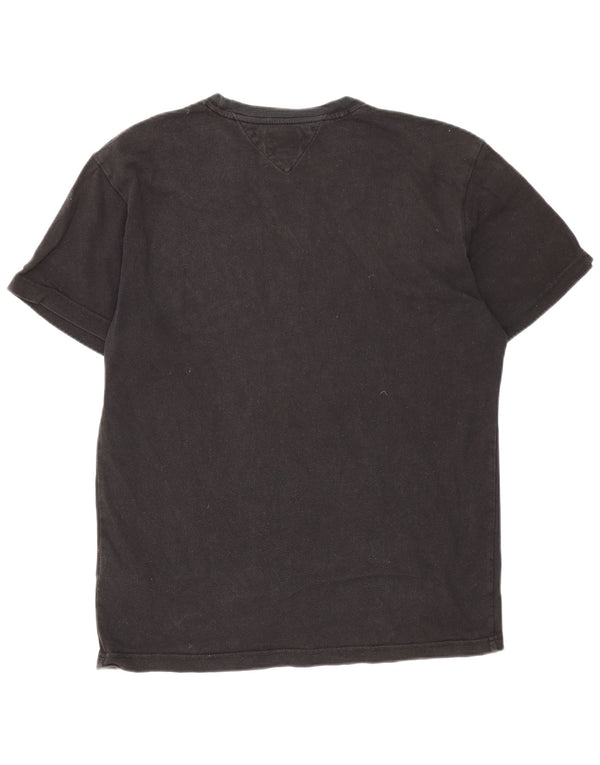 Tommy Hilfiger - Camiseta para hombre, talla grande, algodón negro