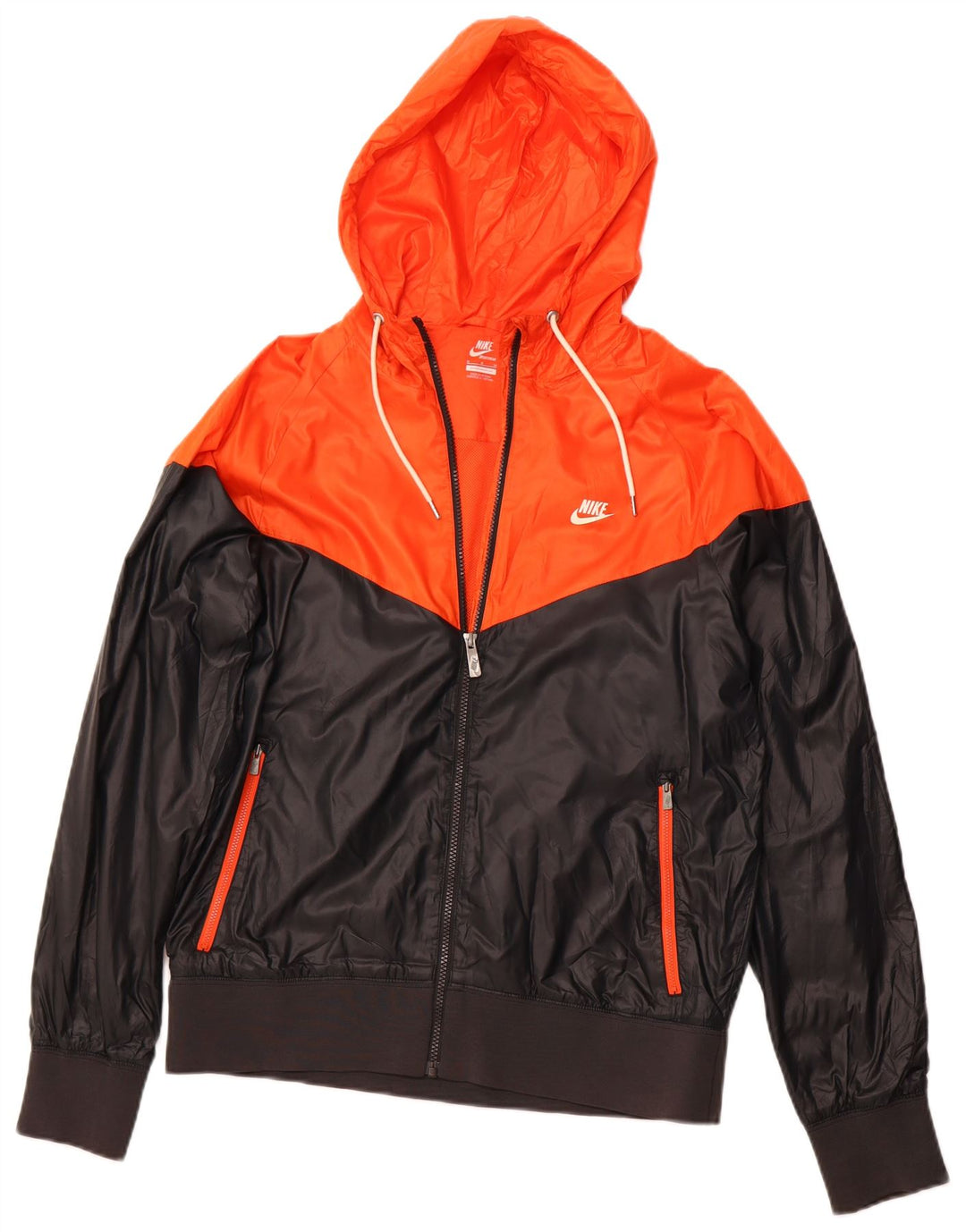 NIKE Hombre Chándal con capucha Top Jacket Medium Black Colourblock Poliéster