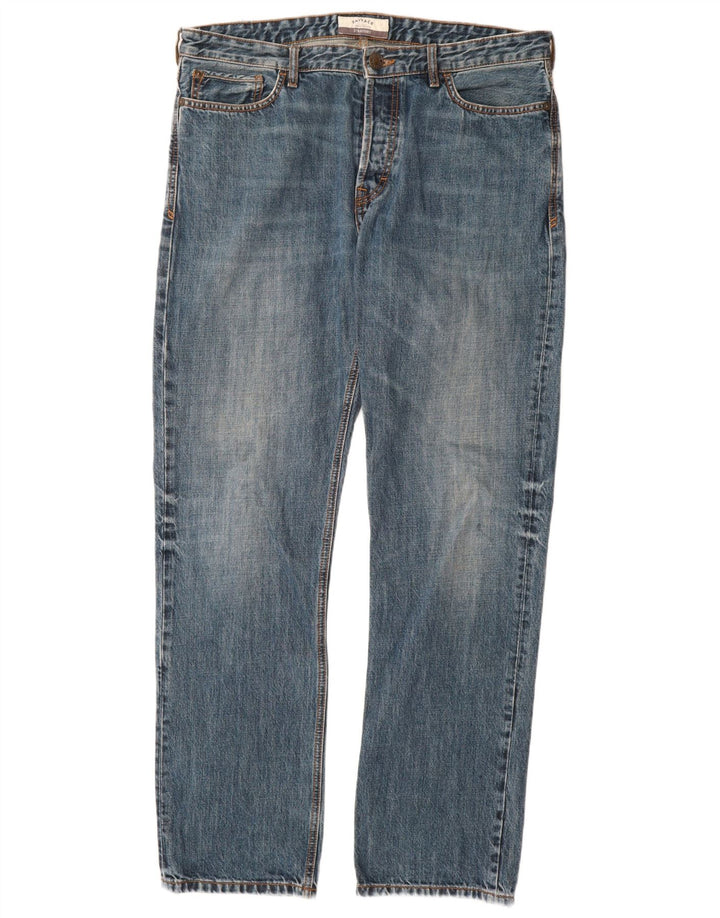 Vaqueros rectos para hombre Fat Face W34 L33 Azul