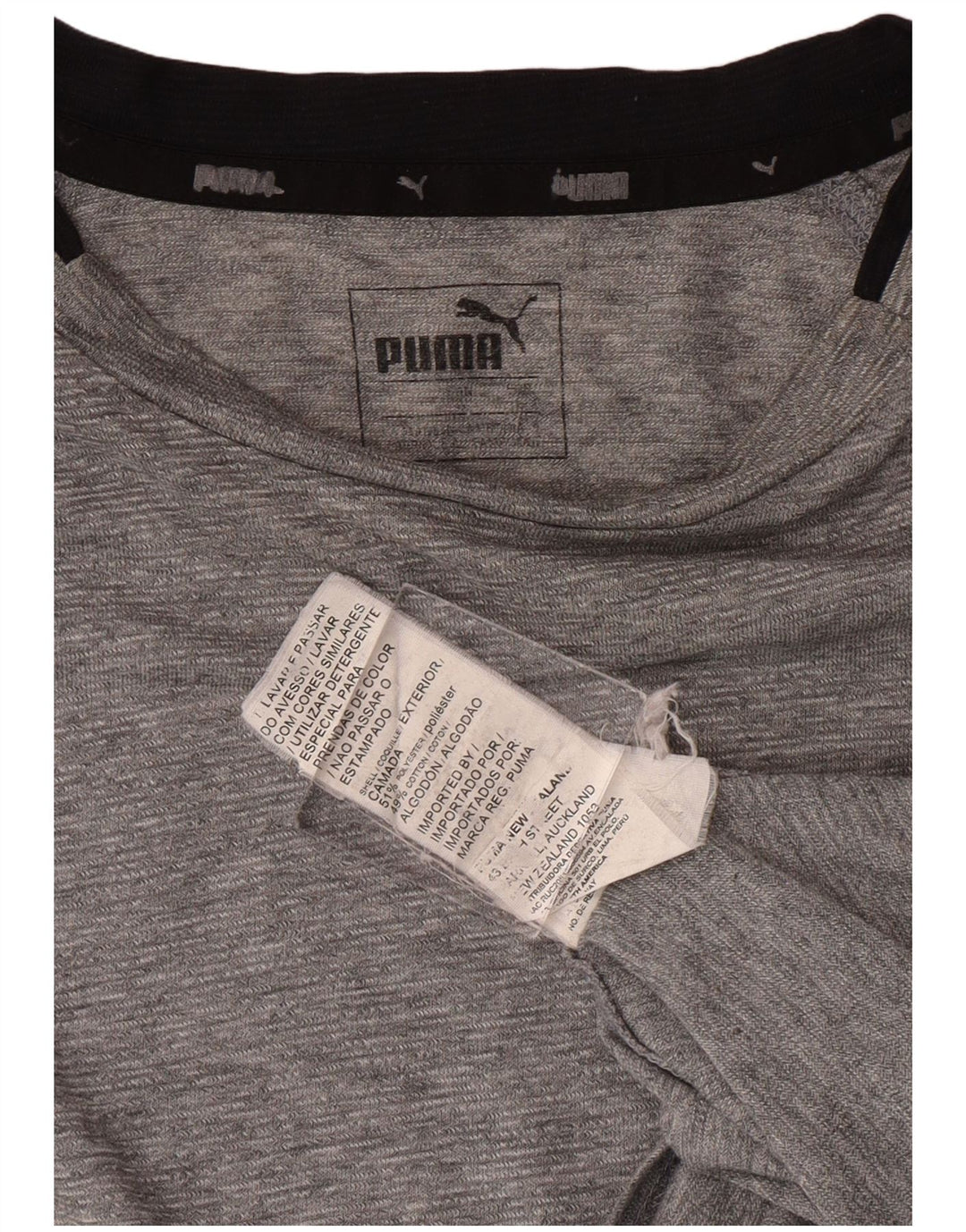 Camiseta Puma Hombre Grande Gris Poliéster