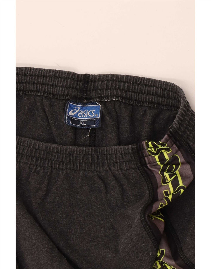 Asics Pantalones cortos deportivos gráficos para hombre XL Algodón gris