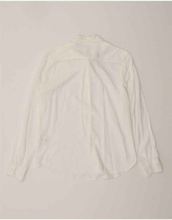 Dack's Womens Shirt UK 14 Medium White Modal