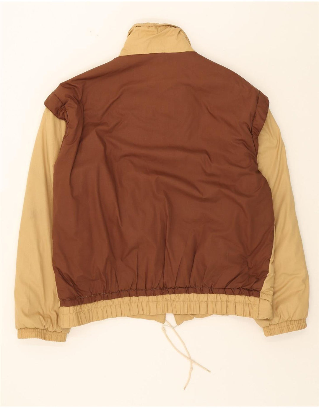 VINTAGE Mens Bomber Jacket UK 42 XL Beige Colourblock Vintage Vintage and Second-Hand Vintage from Messina Hembry 