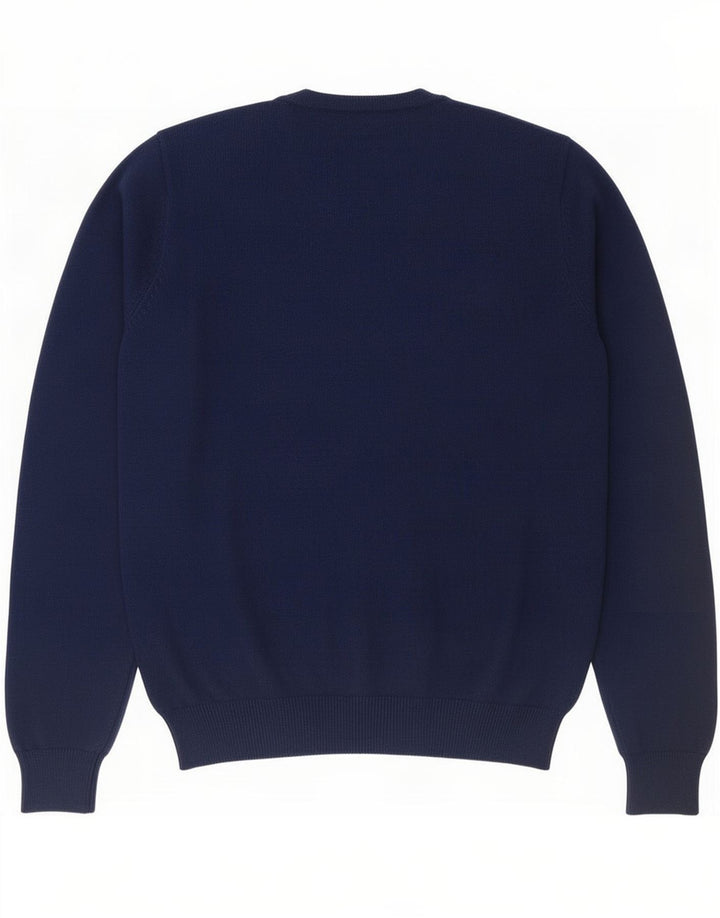 Marks & Spencer Jersey de corte regular con cuello en V para hombre Azul marino mediano
