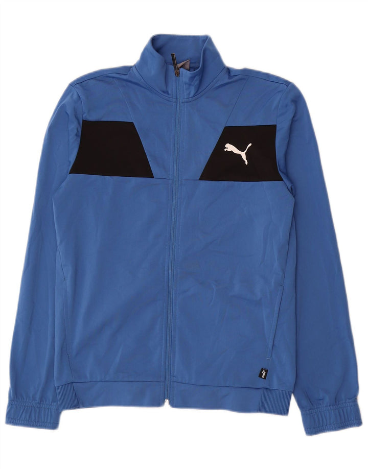 Puma Chaqueta de chándal para niño 13-14 años Azul Colorblock Poliéster