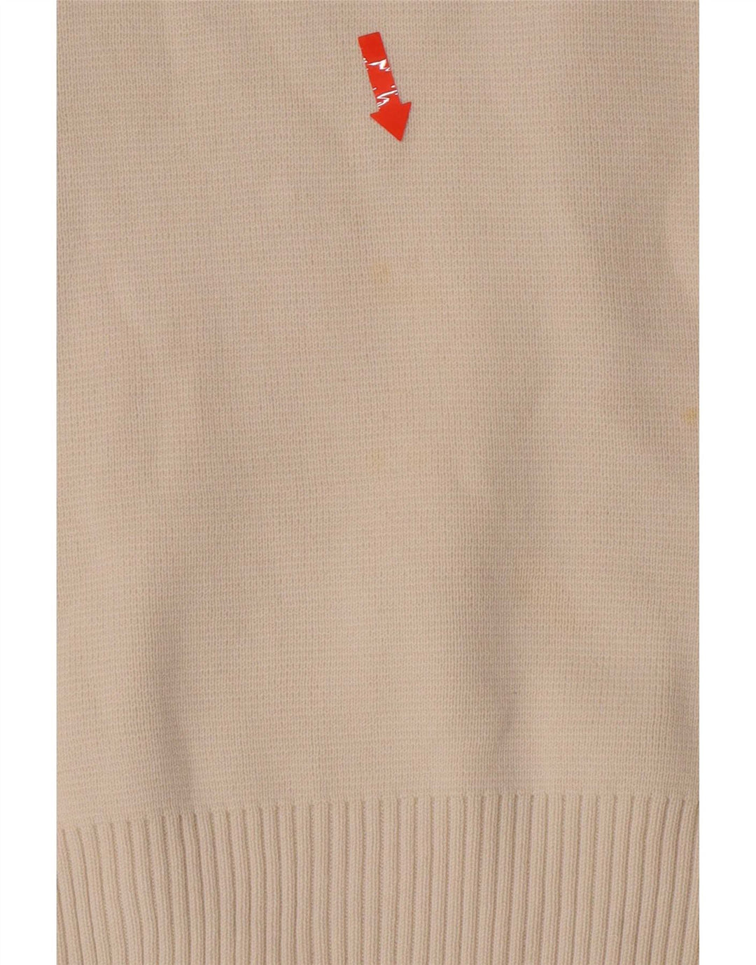 Zara Hombre Camiseta Sin Mangas Sin Mangas Grande Algodón Blanco Roto