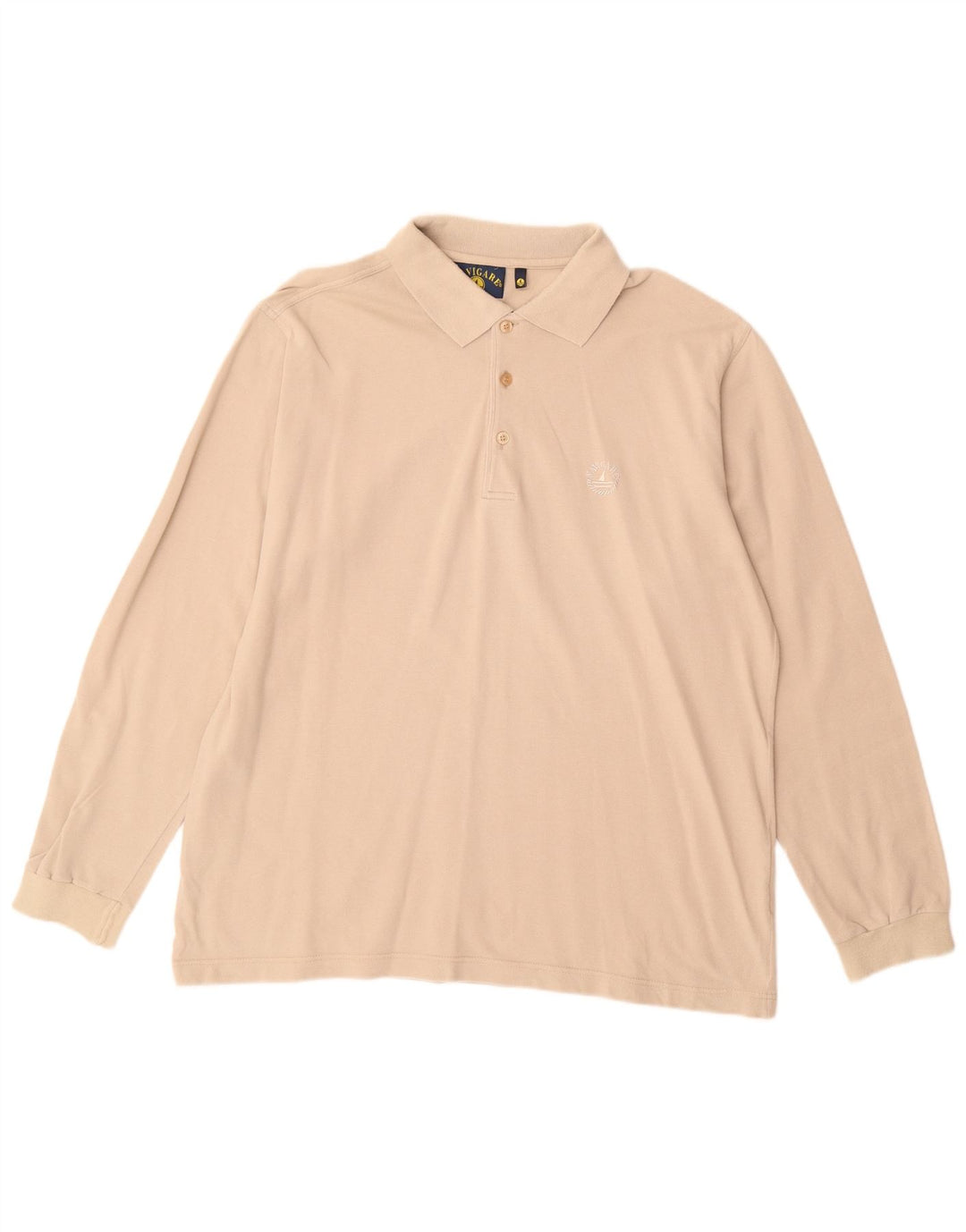 NAVIGARE Polo Manga Larga Hombre XL Algodón Beige