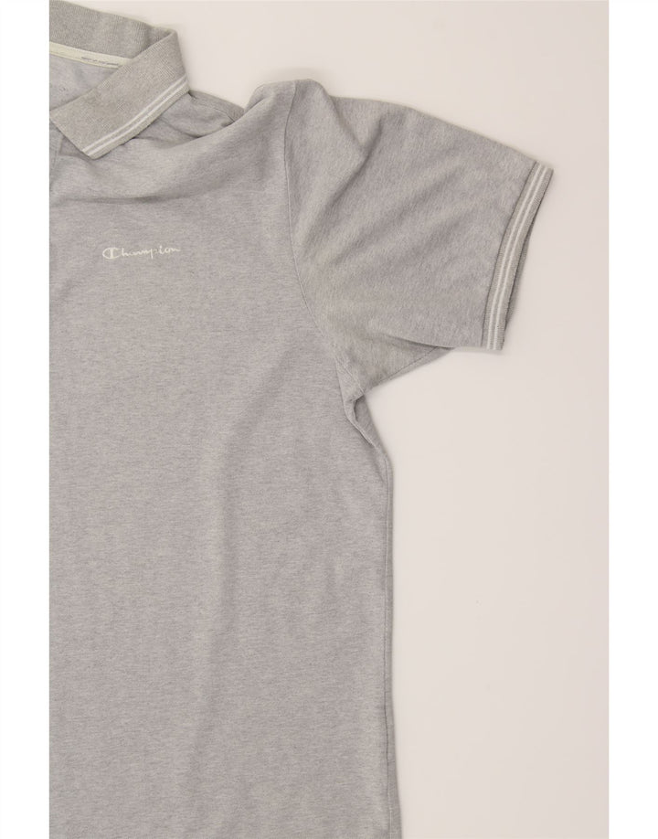 CHAMPION Mens Polo Shirt Medium Grey Vintage Champion and Second-Hand Champion from Messina Hembry 