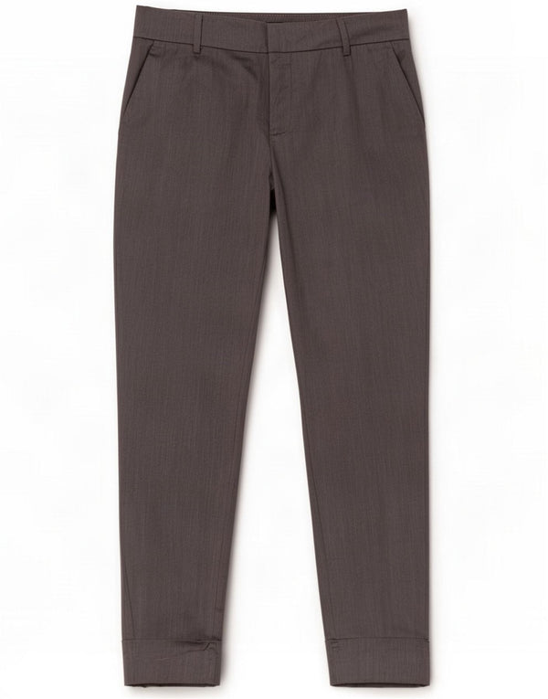 Zara Pantalón chino recto para mujer EU 42 Large W32 L27 Grey