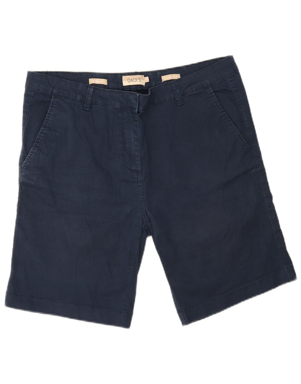 Dack's Pantalones cortos chinos de ajuste regular para mujer IT 46 Large W34 Azul marino Algodón