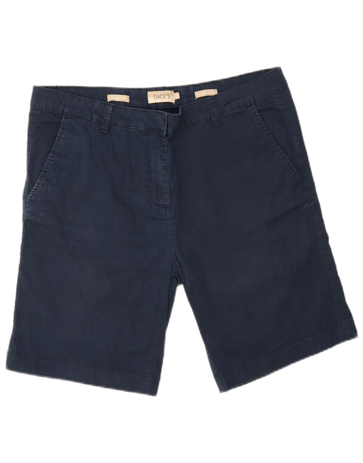 Dack's Pantalones cortos chinos de ajuste regular para mujer IT 46 Large W34 Azul marino Algodón