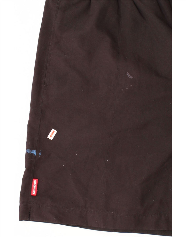 REEBOK Mens Swimming Shorts Large  Black Polyester Vintage Reebok and Second-Hand Reebok from Messina Hembry 