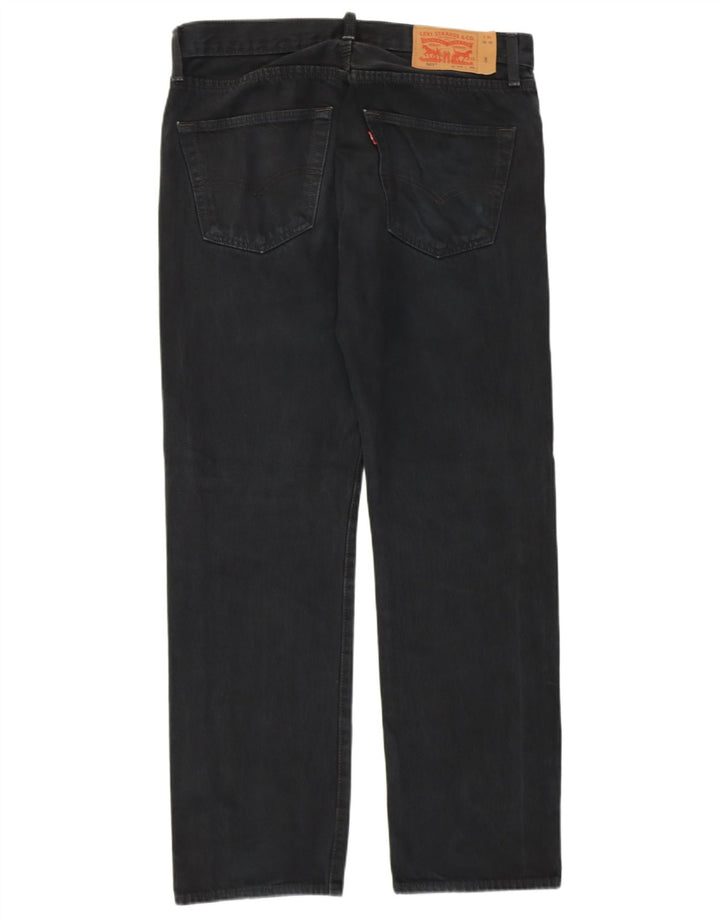 Levi's Vaqueros rectos 501 para hombre W33 L30 Algodón negro