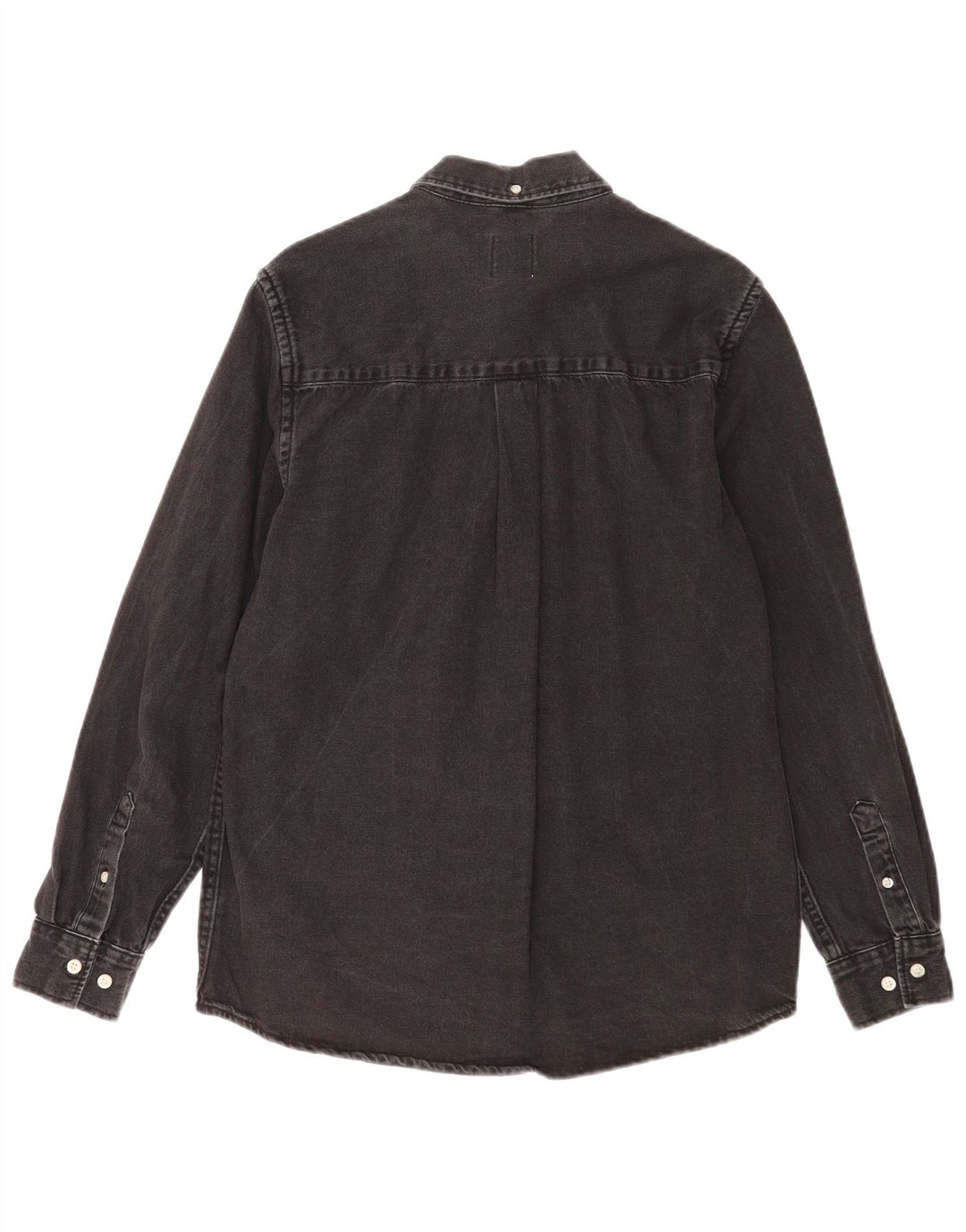 Zara Hombre Camisa Vaquera Mediana Negra