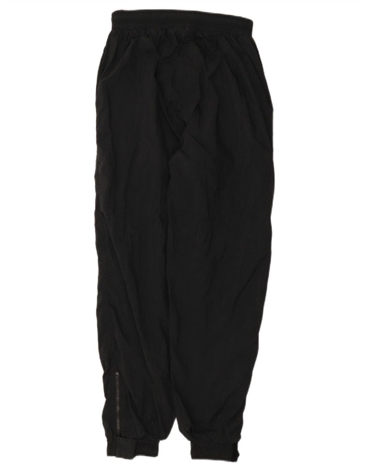 Vintage hombres chándal pantalones joggers pequeño negro poliamida