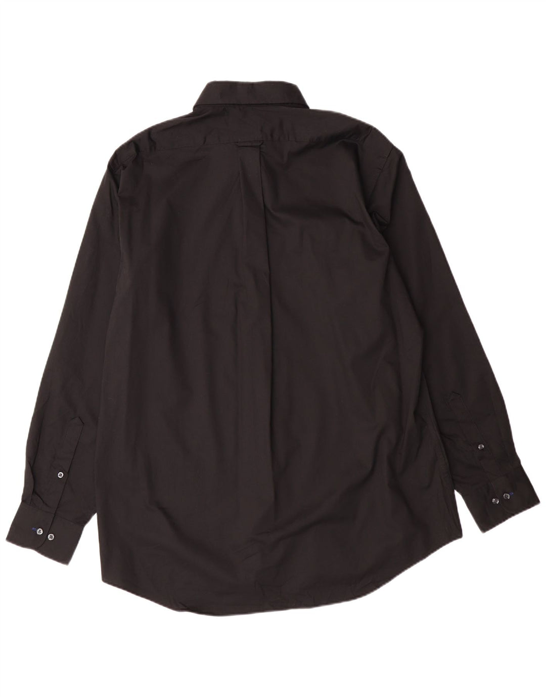 Izod Camisa elástica de ajuste regular para hombre, talla 16 16 1/2 grande, algodón negro