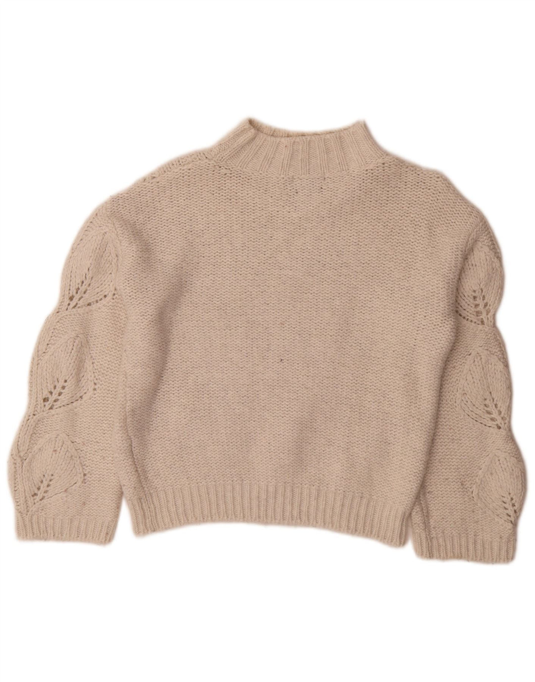 Massimo Dutti Jersey con Cuello Alto para Mujer UK 4 XS Off White