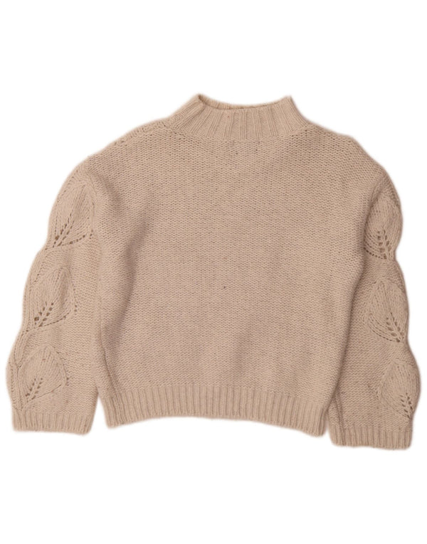 Massimo Dutti Jersey con Cuello Alto para Mujer UK 4 XS Off White