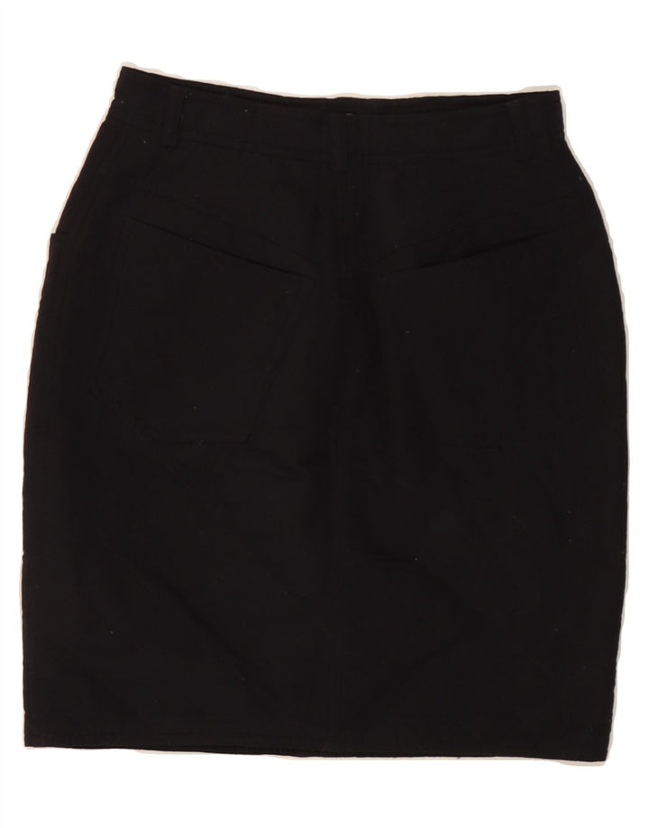 PENNY BLACK Womens Pencil Skirt IT 38 XS W26  Black Polyester Vintage Penny Black and Second-Hand Penny Black from Messina Hembry 