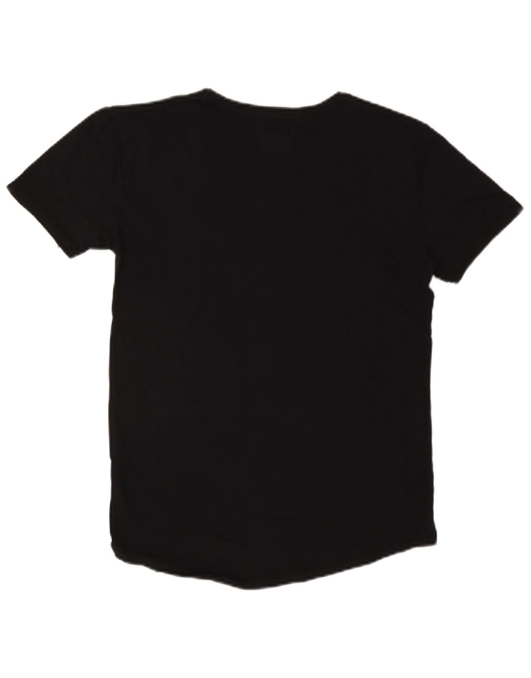 ZARA Mujer Camiseta Top UK 44 Mediano Negro Algodón