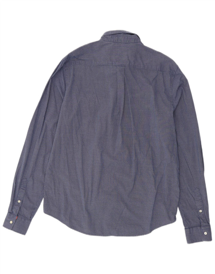 Camisa Superdry Para Hombre Grande Azul Marino Vichy