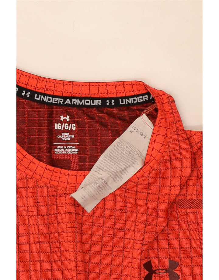 Under Armour - Camiseta gráfica para hombre, talla grande, nailon rojo