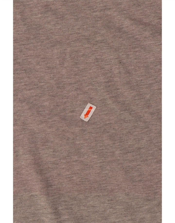 Adidas Camiseta Mujer Top UK 12/14 Algodón Gris Medio