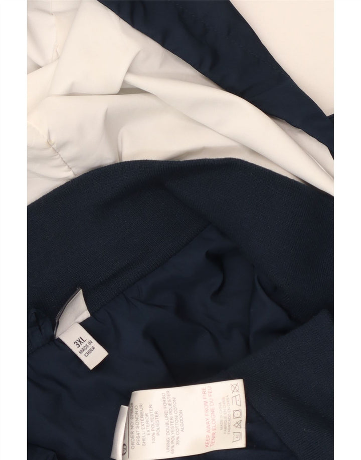 Sergio Tacchini Chaqueta de chándal con capucha para hombre 3XL Azul marino Poliéster