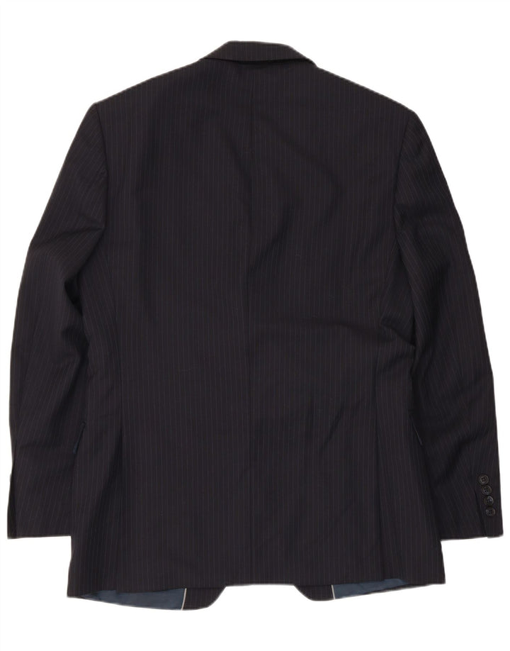 Marks & Spencer Chaqueta tipo blazer de 2 botones para hombre UK 38 Mediana lana azul marino
