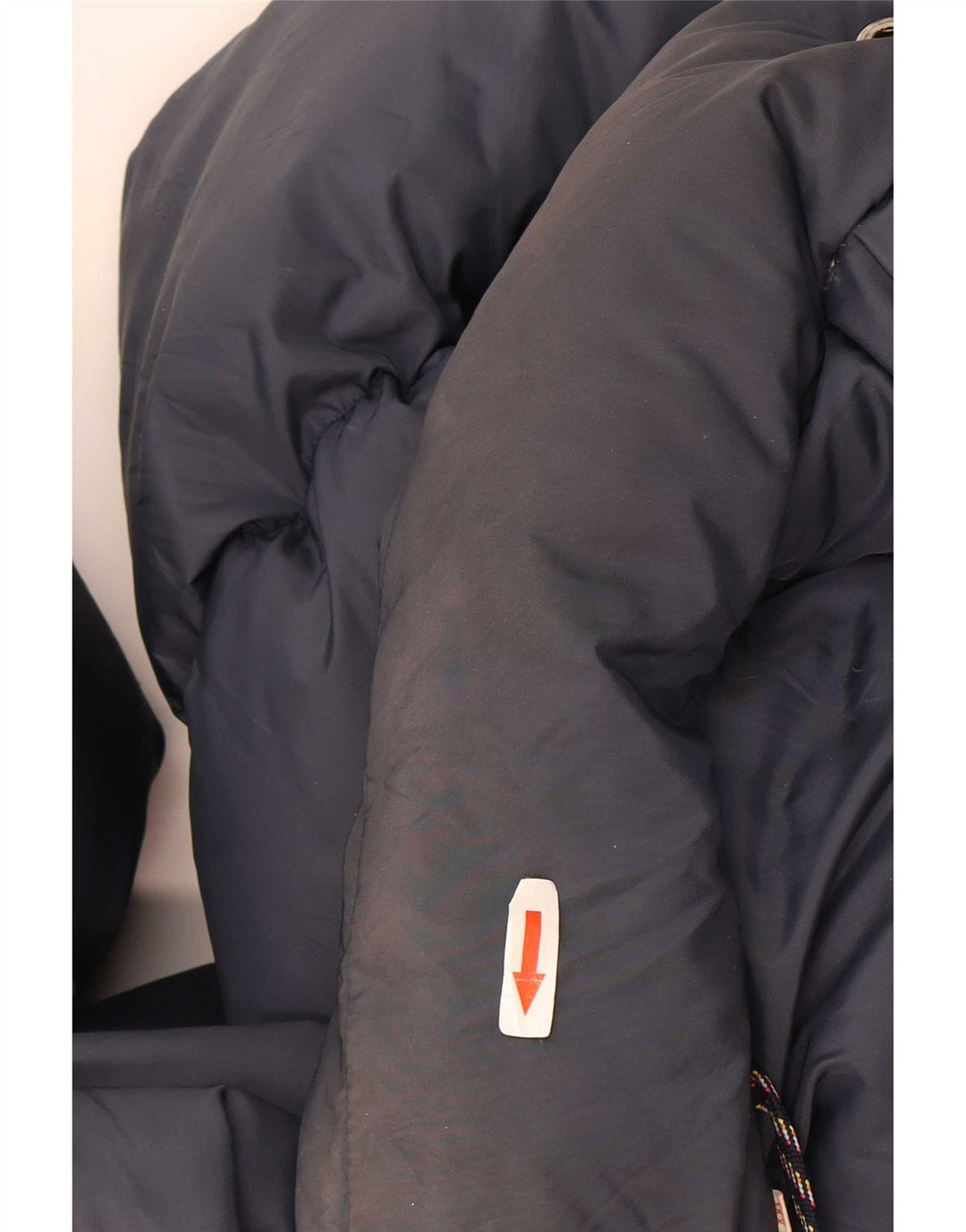 Vintage hombres chaqueta acolchada Reino Unido 44 2XL azul marino