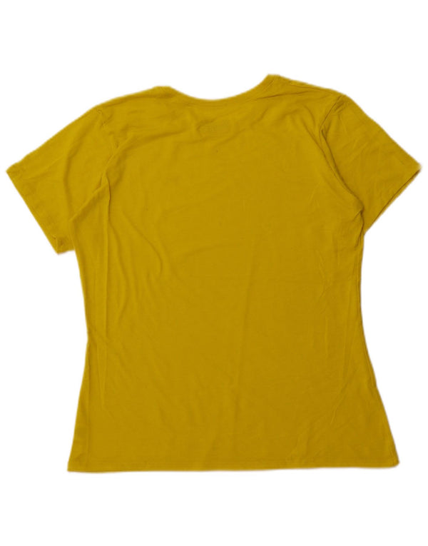 Under Armour Camiseta para mujer Top UK 12 Medio Amarillo Poliéster