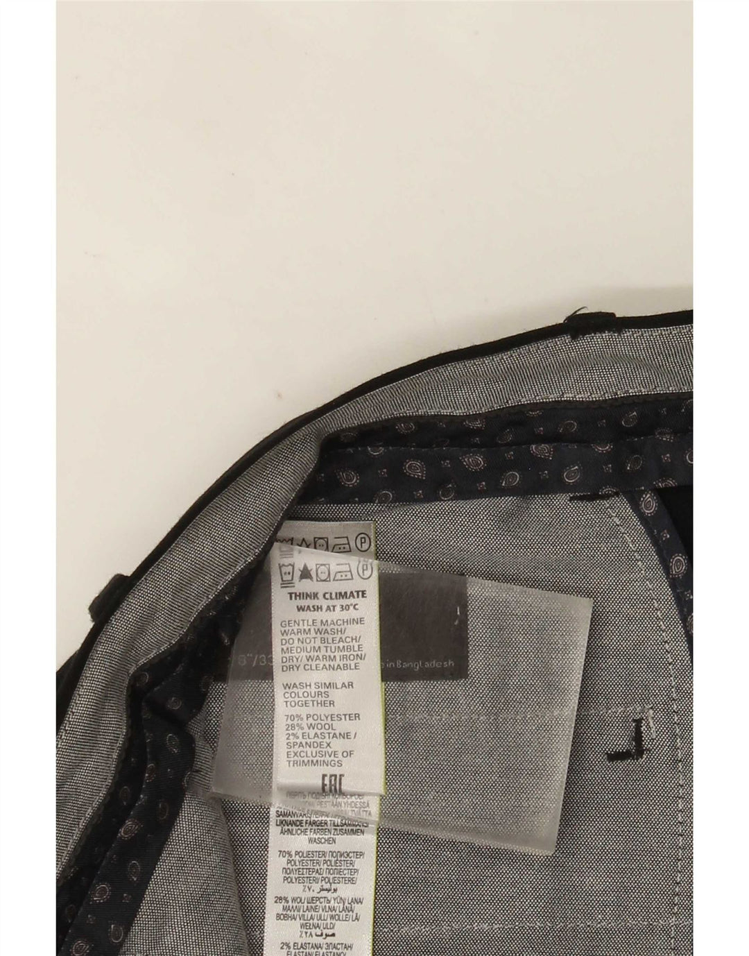 Marks & Spencer Pantalones de traje ajustados para mujer W28 L33 Negro