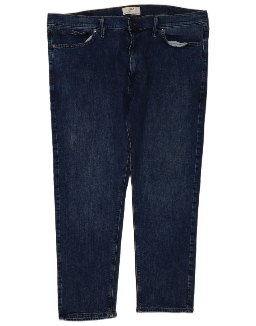 Marks & Spencer Vaqueros ajustados para hombre W40 L29 Algodón azul
