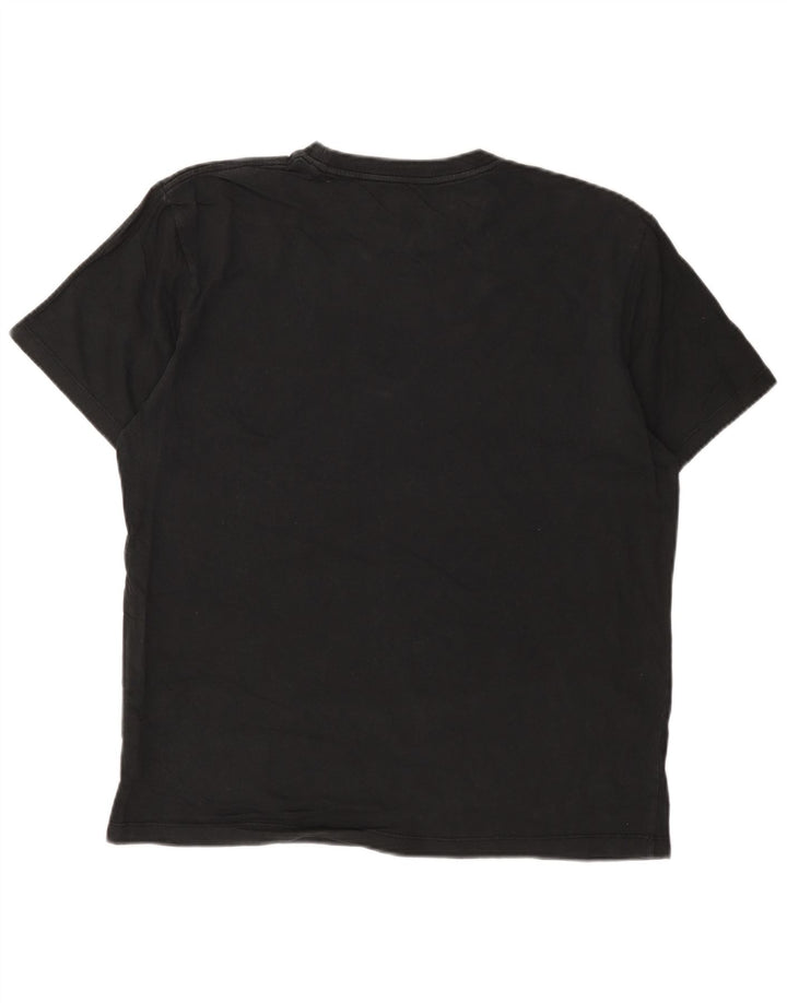 All Saints Camiseta gráfica de ajuste relajado para hombre Top pequeño de algodón negro