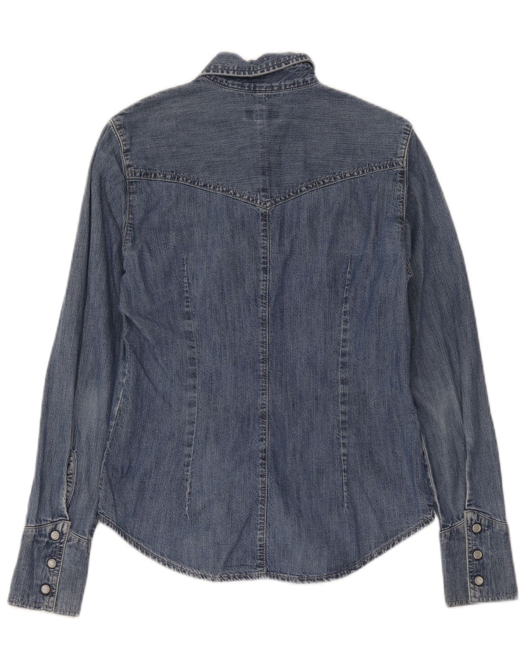 Carrera Camisa vaquera para mujer UK 12 Algodón azul medio