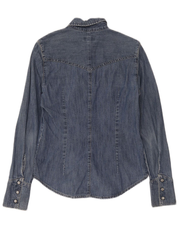 Carrera Camisa vaquera para mujer UK 12 Algodón azul medio