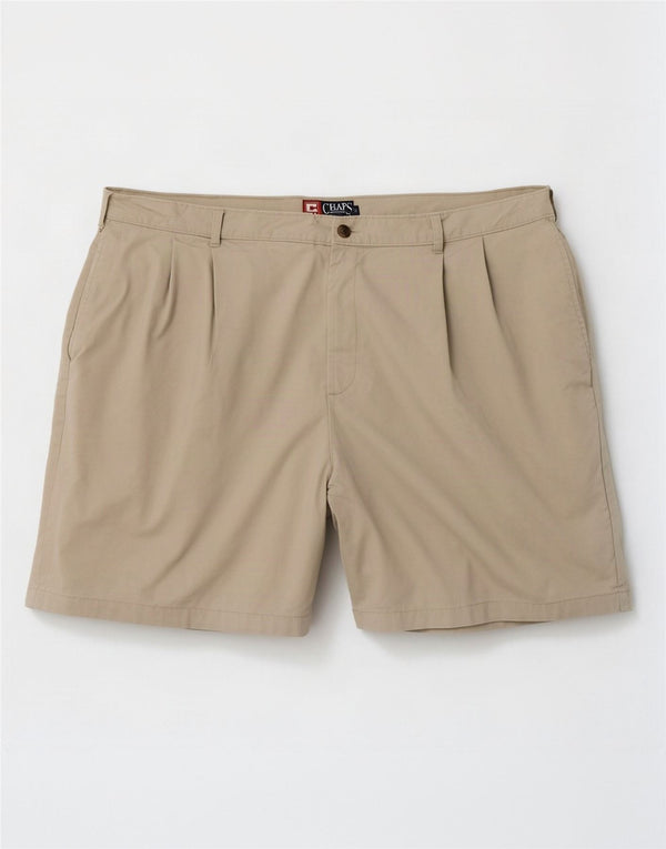 Chaps Ralph Lauren pantalones cortos chinos pegados para hombre W42 2XL algodón beige
