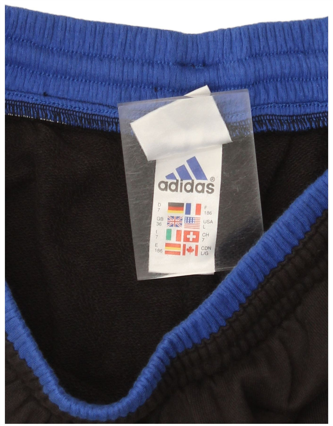 Adidas Hombre Pantalones De Chándal Joggers Grande Negro Algodón