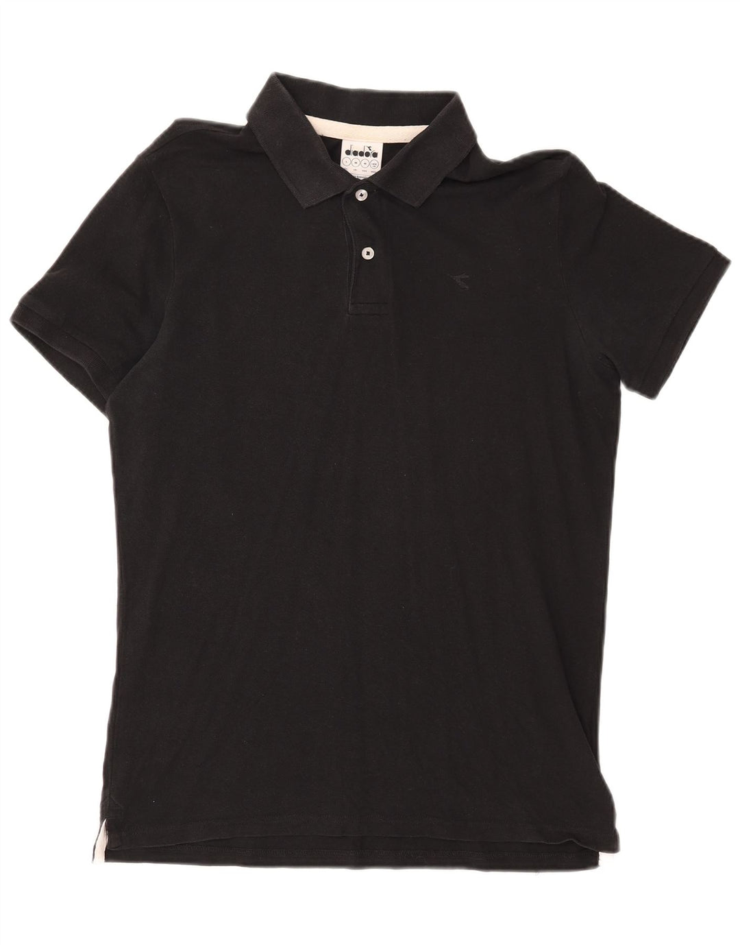 Polo Diadora Hombre Algodón Negro Mediano