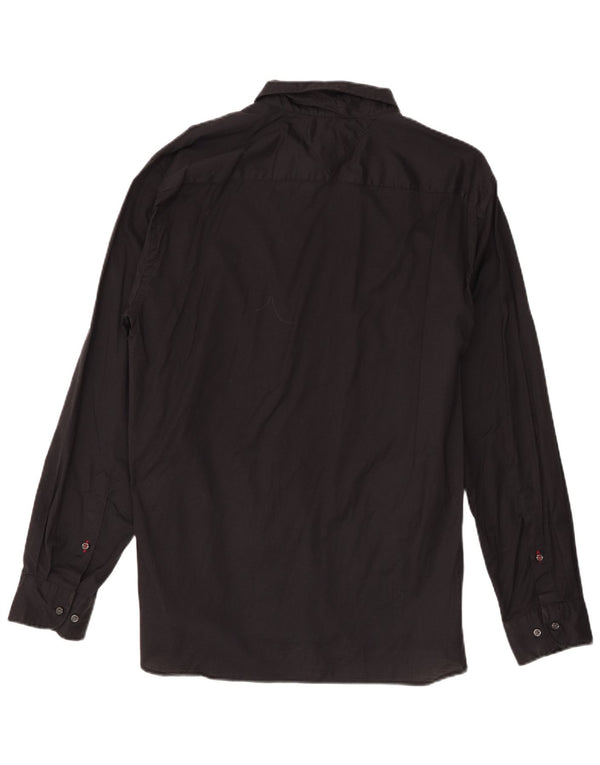 Tommy Hilfiger Camisa Regular Fit para Hombre XL Algodón Negro