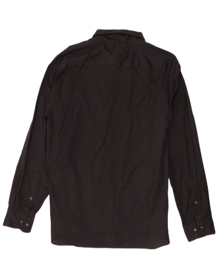 Tommy Hilfiger Camisa Regular Fit para Hombre XL Algodón Negro