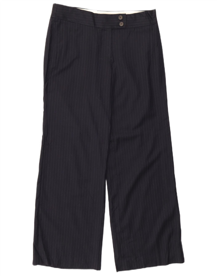 J. CREW Pantalones chinos de ajuste favorito para mujer US 12 Large W32 L29 Azul marino