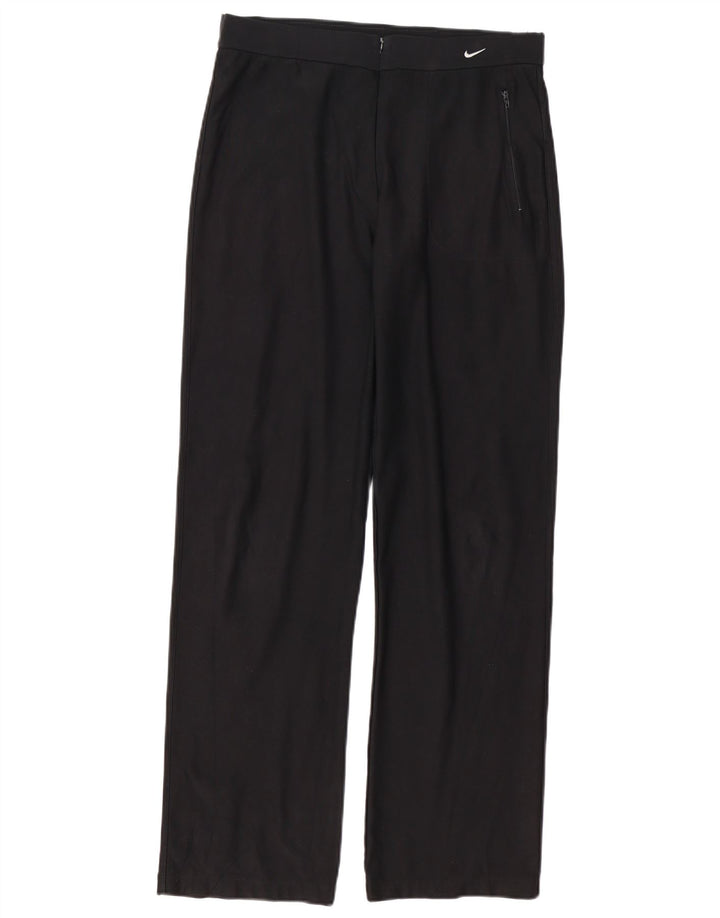 NIKE Pantalones de chándal Dri Fit para mujer US 8/10 Mediano Negro Poliéster