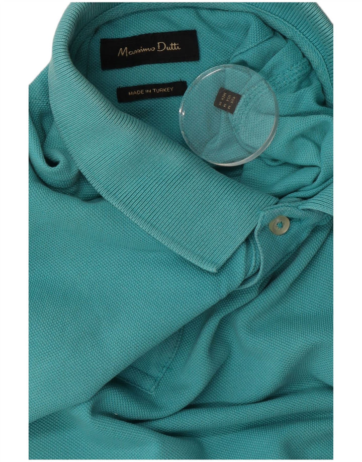 Polo Massimo Dutti Hombre Azul Medio