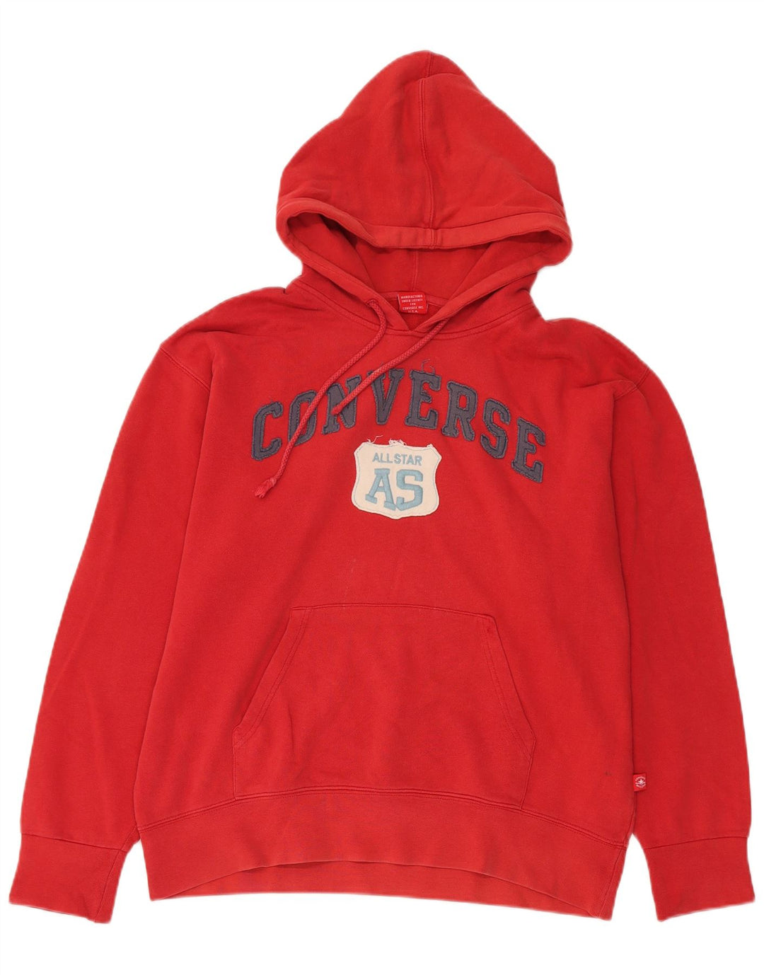 Converse Hombre Graphic Sudadera con capucha Jumper Large Rojo Algodón